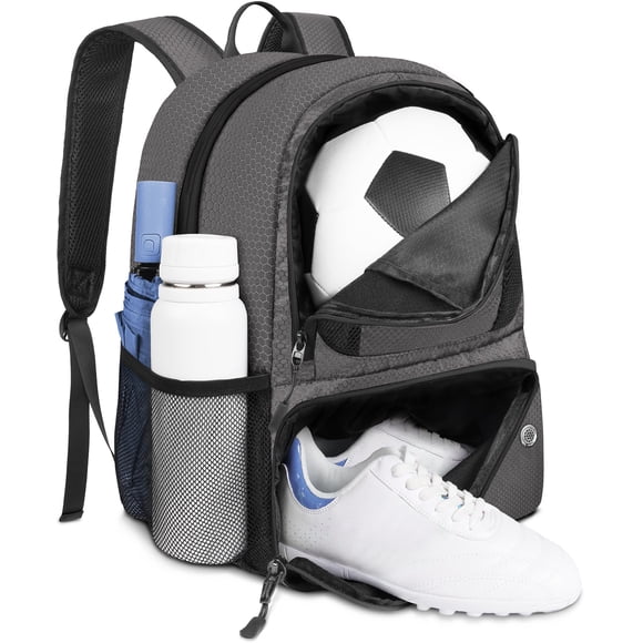 Mochila de fútbol YOREPEK ligera con soporte para balones 28L