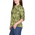 thumbnail image 2 of 3/4 Roll Tab Sleeve Y Neck Top, 2 of 4