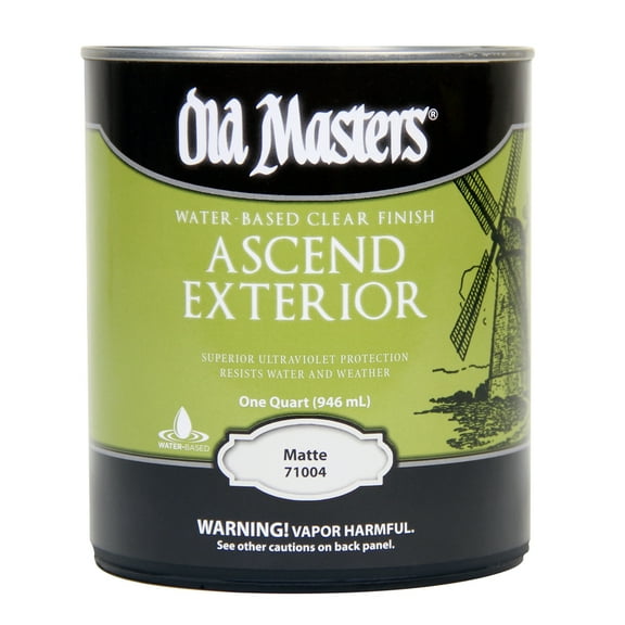 Old Masters Ascend Exterior Matte Clear Water-Based Finish 1 qt