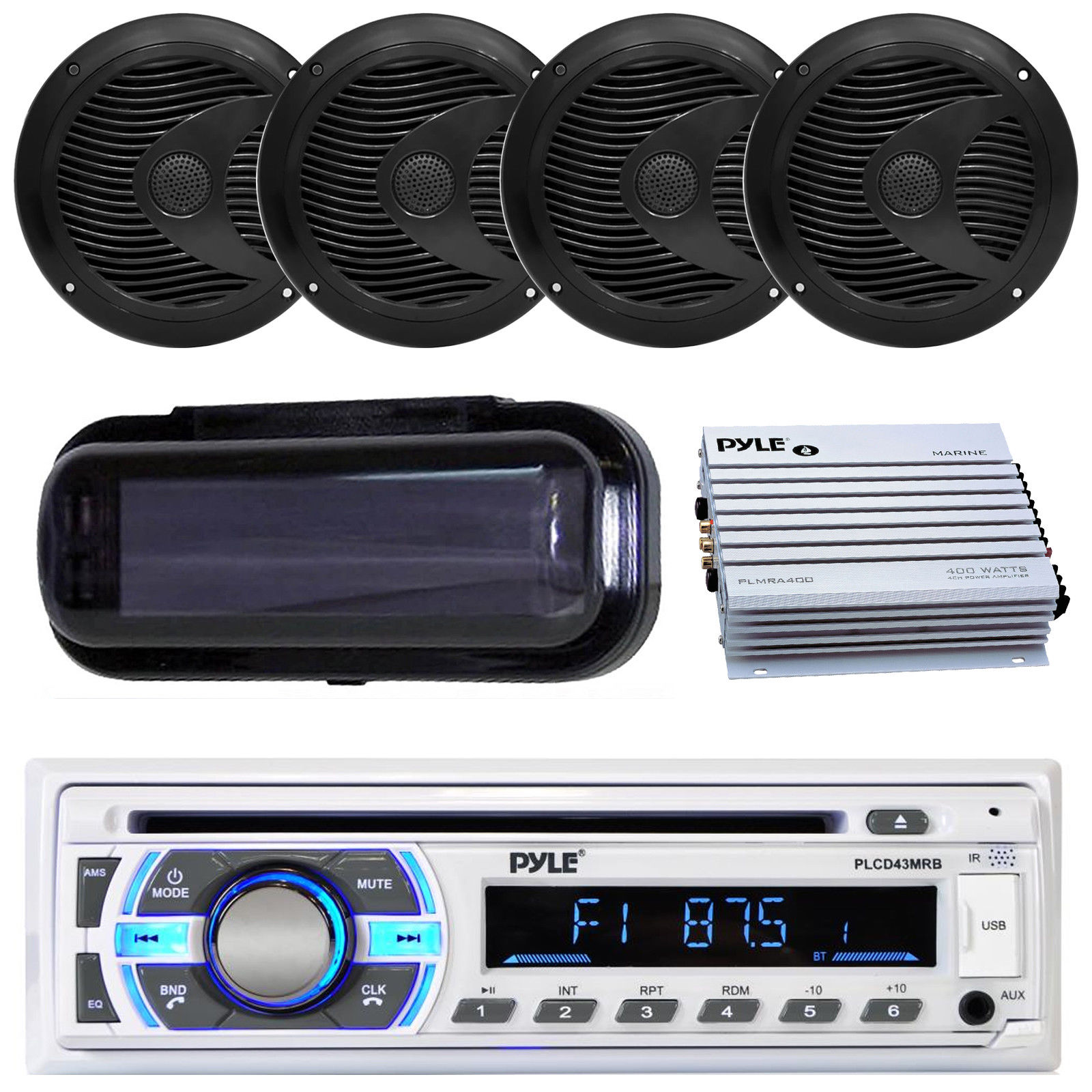 bluetooth car stereo and speakers