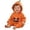 R111-Orange, variant on RMGVDSD Baby Boys Halloween Outfit Pumpkin Romper Orange Zipper One-Piece Hooded Jumpsuit Cute Toddler Holiday Clothes Trendy Boys Clothes