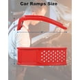 thumbnail image 6 of 8" Lift Solid Steel Car Ramp 8000 Lbs Capacity, 2000 Lbs Per Ramps, Heavy Duty Truck Ramps for Car Repair or Vehicle Maintenance, 2 Pack Car Ramps, Red, 6 of 9
