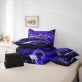 thumbnail image 4 of Erosebridal Purple Race Car Bed In A Bag King Size,Extreme Sports Bedding Sets King Size,Car Theme Decor,Reversible,Super Cozy,7 Pieces, 4 of 5