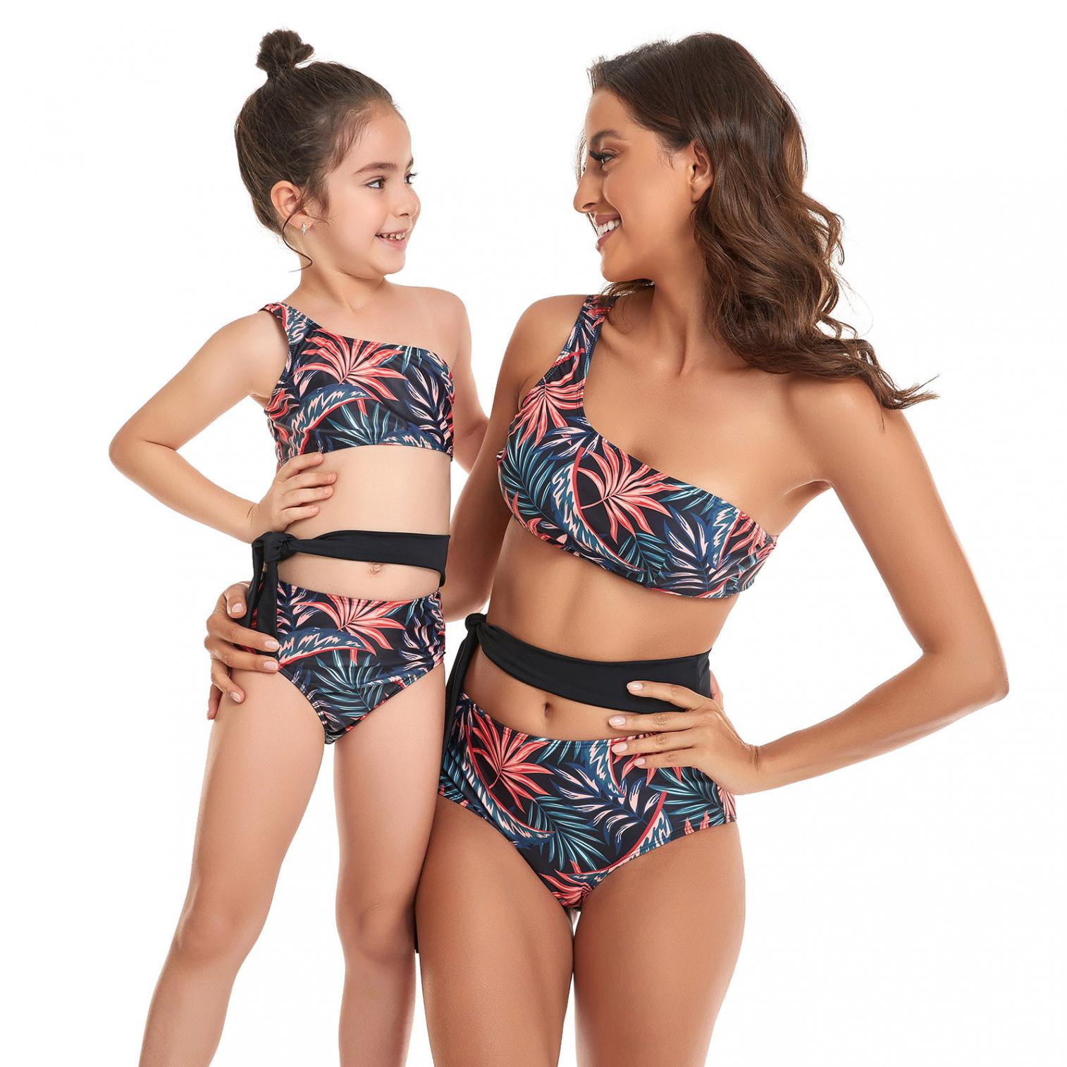 Girls matching swimsuits deals