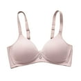 thumbnail image 3 of Bxsruta Wireless Bras for Women, Women's Large Size Thin Comfortable Breathable Push-up Adjustable Bra, Pink, 3 of 8
