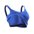 thumbnail image 3 of Cadmus Women's Sport Bra Athletic Tank Top for Running Yoga Workout Crop Top, Blue, 2196, Large, 3 of 8