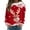 Red, variant on Fiaer Crew Neck Sweatshirts Women Christmas Deer Snowflake Graphic Tees Funny Xmas Plus Size Baggy Trendy Long Sleeve Tops Red XL