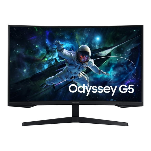 Samsung Odyssey G5 S32CG550EN - G55C Series - LED monitor - gaming - curved - 32" - 2560 x 1440 QHD @ 165 Hz - VA - 300 cd/m�� - 2500:1 - HDR10 - 1 ms - HDMI, DisplayPort - black