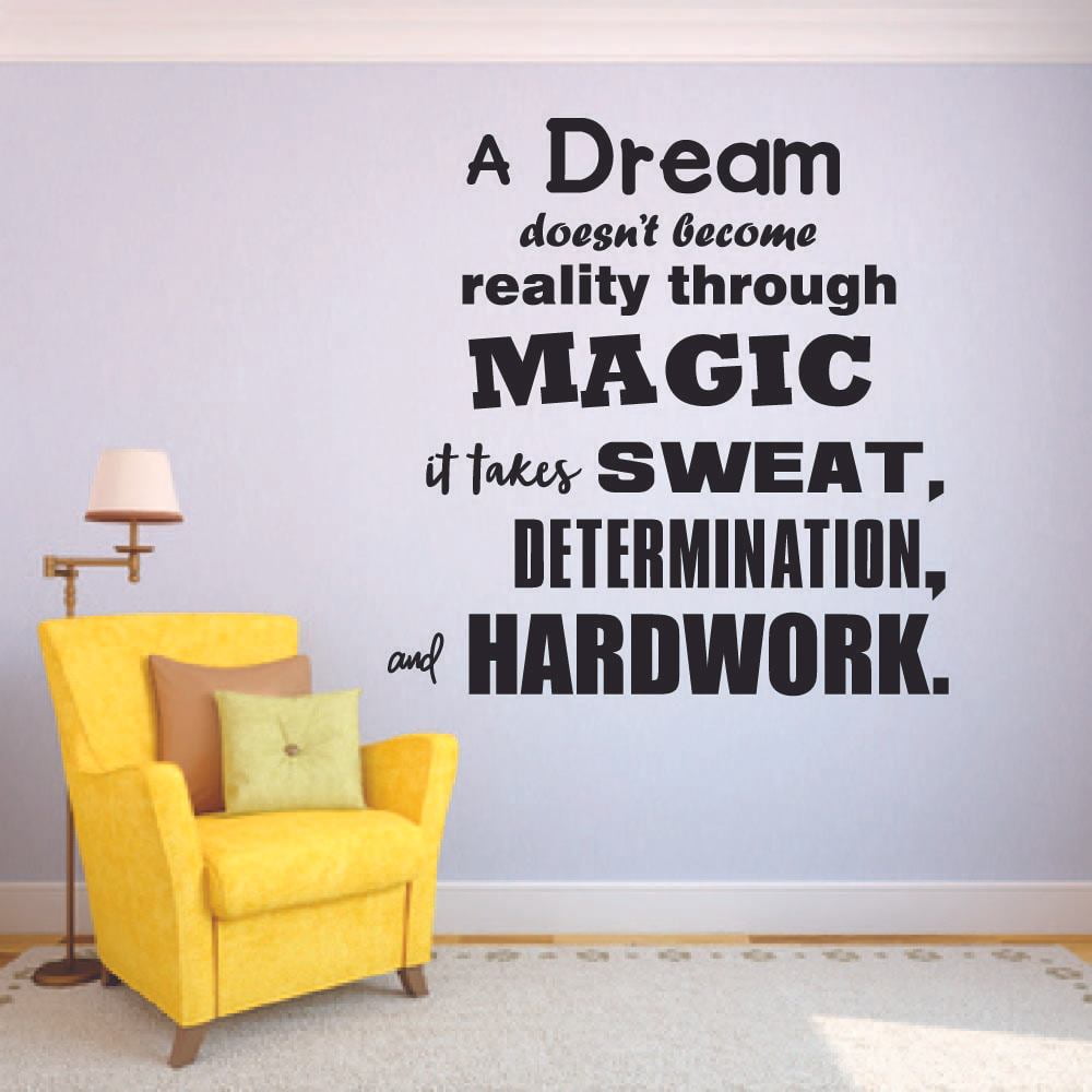 Vinyl Personalised Quotes “We all have Magic inside us Nursery Inspirational Wall Decal Sticker Office and Home wall decor Motivational Magic quotes for School 