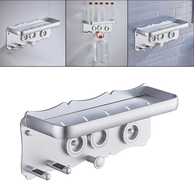 Soporte para de cabellero para de cabellero, organizador, estante de almacenamiento, soporte en , se la la adaptaciónción a difusor de rulos, Estilo plateado 2 Salvador estante del secador de pelo
