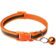 thumbnail image 2 of Paquete de 2 collares reflectantes y con huella para gatos con cascabel, hebilla de collar básico para perros y gatos, collar ajustable de poliéster para perros y gatos o cinturones de, 2 of 3