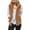 Khaki, variant on RYRJJ Womens Fuzzy Fleece Vest Outwear Casual Warm Sleeveless Zip Up Sherpa Waistcoat Vest Jacket with Pockets for Fall/Winter