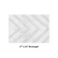 thumbnail image 4 of Better Trends 17" x 24" Bathroom Rugs 100% Cotton Soft Water Absorbent Non Slip Bath Mat Machine Washable Rug (White) Hugo Collection, 4 of 6