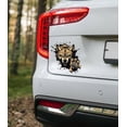 thumbnail image 2 of Wolf Decal Sticker with Paws, 3D Brown Wolf Sticker, Wolf Claw Graphic Decal, Wolf Motif for Car Exterior, Wolf and Paw Decals for Car Decoration, Work for Laptop, Guitar Case, Helmet, (Brown), 2 of 3