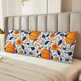 thumbnail image 6 of Body Pillow Cover, Blue Orange Pumpkin fall Body Pillow Cases with Zipper Soft Breathable Smooth Skin Friendly Long Pillow Case 20x60 inches, 1Pcs, 6 of 7
