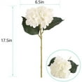 thumbnail image 2 of 3PCS Hydrangea Silk Fake Flowers with Leaves and Stems,Simulation Flowers for Home Table Centerpieces Wedding Party Decoration,Rose, 2 of 9