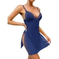 thumbnail image 4 of LWP Women's Lingerie Sexy Nightwear Spaghetti Strap Nightgown Babydoll Chemise, 4 of 12