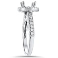 thumbnail image 4 of Pompeii 1/2ct Vintage Halo Diamond Ring Setting 14K White Gold (G/H,I1-I2), 4 of 4