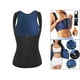 thumbnail image 3 of Entrenador de cintura para mujer, cremallera, poliéster, , sudor, faja, faja moldeadora, cuello en U , secado rápido, de poner y qu Blue_XXL XXXL Macarena Chaleco de sauna para mujer, 3 of 8