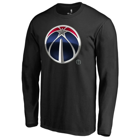 Men's Black Washington Wizards Midnight Mascot Long Sleeve T-Shirt