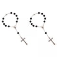 thumbnail image 1 of Pulsera de cruz religiosa,Pulsera de cruz religiosa Colgante de joyería clásico,Pulsera de cuentas de cruzado Encanto de estilo vintage,Pulsera de cruz con crucifijo de Jesús, 1 of 7