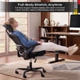 thumbnail image 5 of Pinmoco Ergonomic Office Chair with Footrest, High Back Mesh Desk Chair with Flip-up Arms and Lumbar Support, Starry Black, 5 of 9