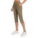 thumbnail image 4 of TaTaai Women's Capri Yoga Pants High Waist Stretchy 7/8 Length Work Pants Lounge Bottoms Soft Non See Through Athletic Casual Gym Leggings Tummy Control Gift, 4 of 7