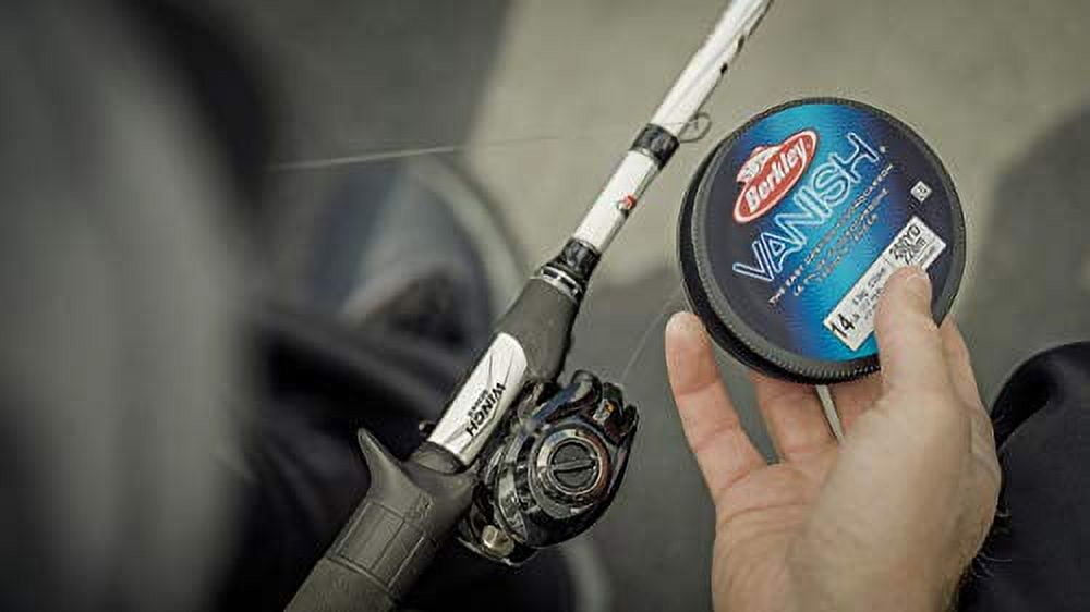 Berkley Vanish® Leader Material Coil Fluorocarbon Fishing Line, Clear, 50 lb Test Strength, 30 yd