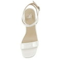 thumbnail image 5 of Delicious Shoes Women Block High Heel Buckle Ankle Strap Open Toe Platform MUFFIN-S Cream White Patent 6.5, 5 of 5