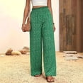 thumbnail image 4 of Jerdar Womens Wide Leg Pants Palazzo Casual Flowy Elastic Waist Pant Dressy Long Lounge with Pockets Summer Spring Outfits XXL, 4 of 6