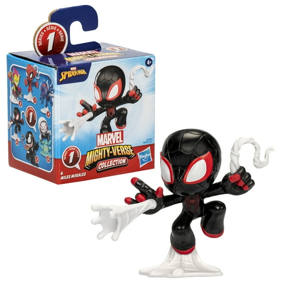 Marvel Spider-Man Mighty-Verse Collection Series 1, Miles Morales Action Figure for Kids 4 