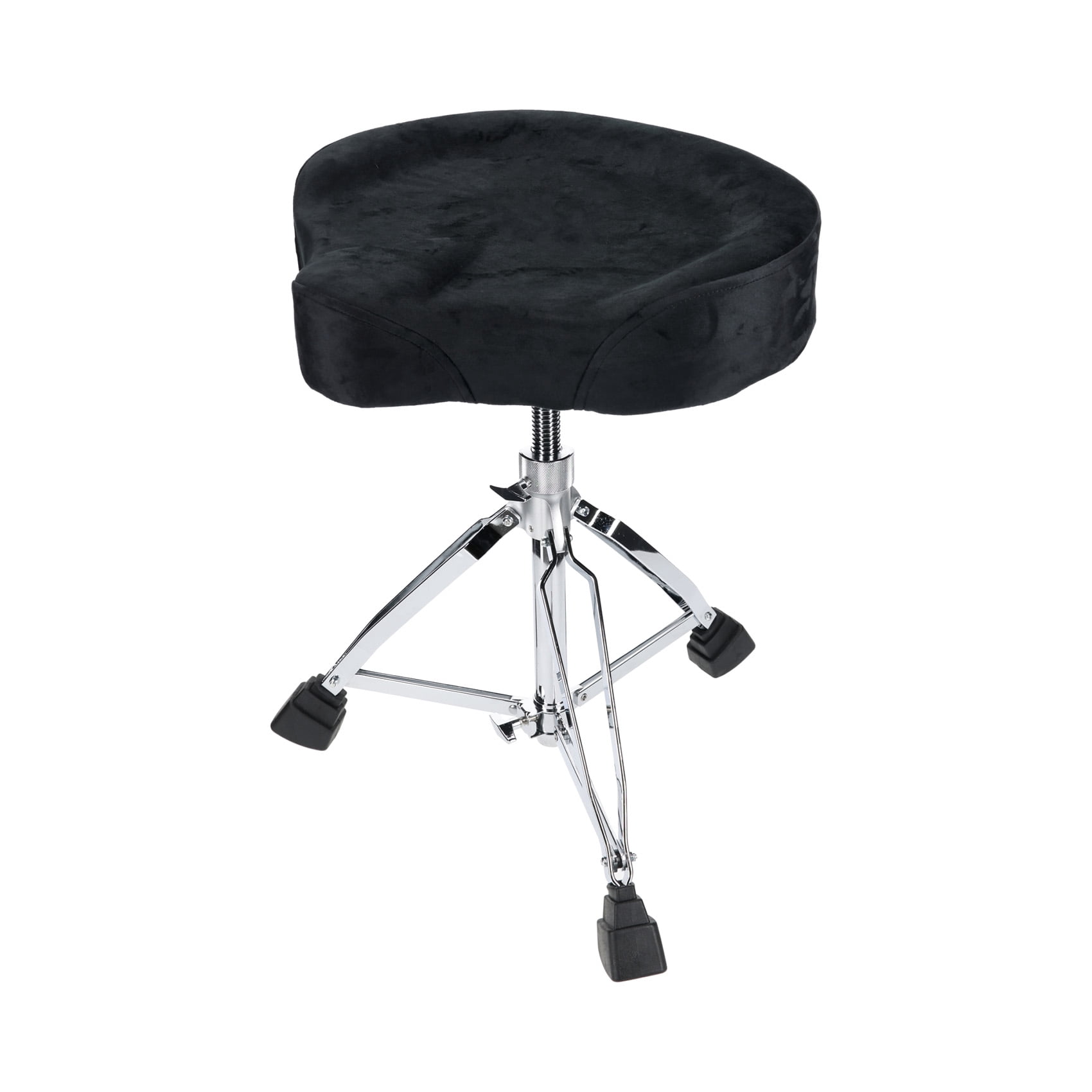 Rockville RDS50 Double Braced Drum Throne Stool 4" Padding, Adjustable and Lockable