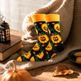 thumbnail image 5 of Halloween Socks, Spooky Crew Socks, Pumpkin Socks, Fall Themed Socks, Cute Halloween Gifts, Autumn Novelty Socks, Unisex Holiday Socks, Orange Black Patterned Socks, 5 of 7