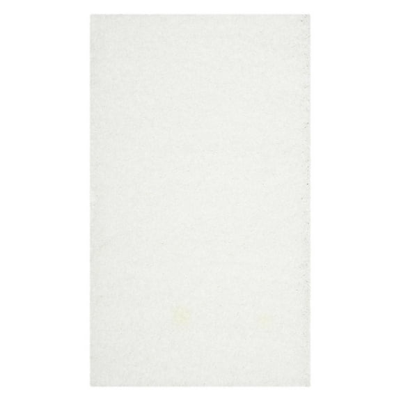SAFAVIEH Laguna Neven Plush Solid Shag Area Rug, White, 8' x 10'