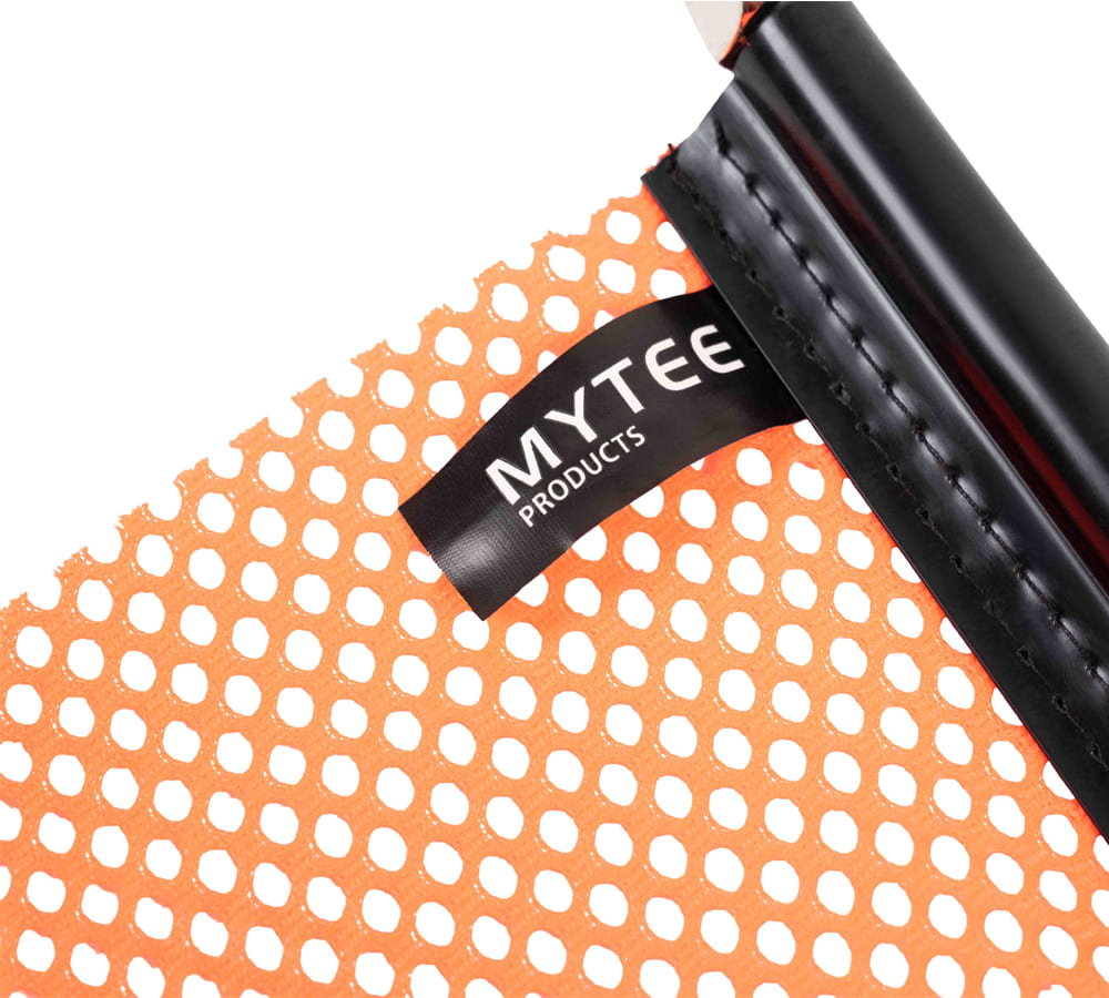 EZ Mount 18" x 18" Jersey Orange Mesh Safety Flag DOT Compliant - (4 Pack)