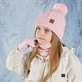 thumbnail image 5 of Girls Winter Hats Gloves and Scarf Set, Warm Lined Hat Gloves Knit Neck Warmer for 3-10 Years Boys Girls, 5 of 6