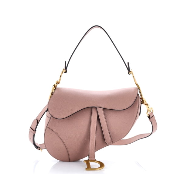 Pre-Owned Saddle Handbag with Strap Leather Medium By Rebag