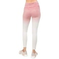 thumbnail image 3 of Women's Heather Knit Ombre Activewear Leggings w/High Waist Band, Wine Red / Ivory, XL, 3 of 6