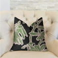 thumbnail image 2 of Plutus PBRA2226-2222-DP Grass Swallow Green, Black & Beige Luxury Throw Pillow, 22 x 22 in., 2 of 3