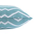 thumbnail image 2 of Coussin carré d'extérieur 18in - Aqua ZigZag, 2 of 3