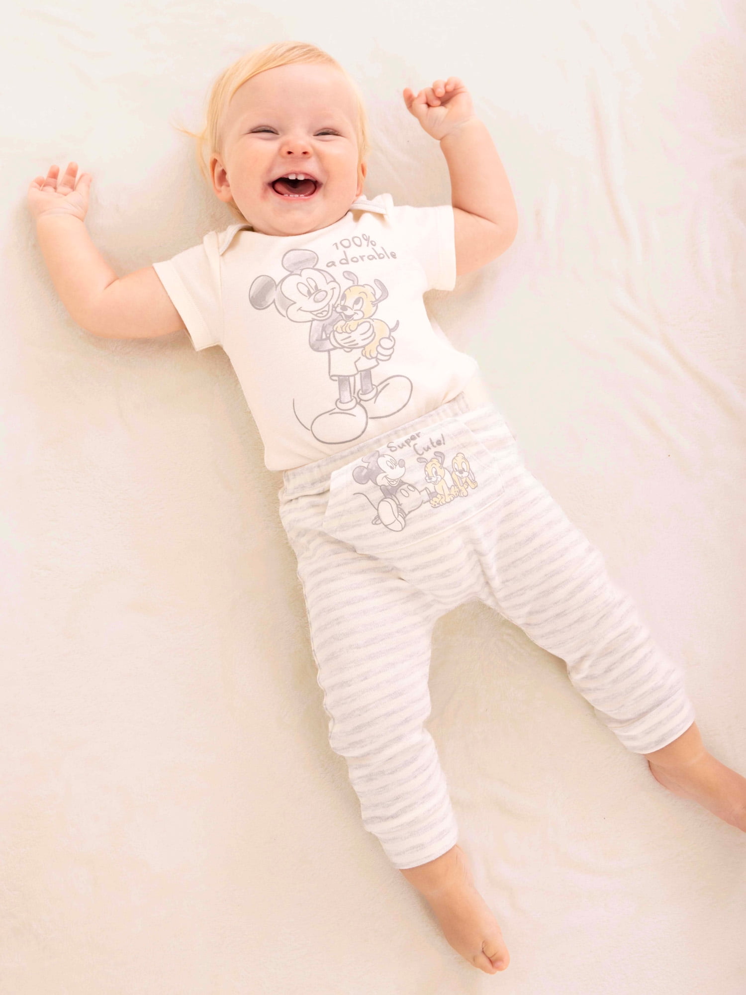 Disney Baby Wishes + Dreams Mickey & Friends Layette Shower Gift Set Bundle, 14-Piece, Sizes NB-12M