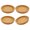 4, variant on Tabletop Cork Coasters for Drink , Raised Trim Round Cup Mats for Heatproof, Coffee Table, Offices, Cafes, Protectors