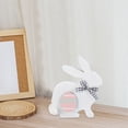 thumbnail image 4 of Easter Standing Table Decor Wood Bunny Tabletop Decoration Easter Decor Block Sign for Spring Home Party Supplies Indoor Festive Centerpiece Holiday Table Centerpiece for Easter Decorations, 4 of 5