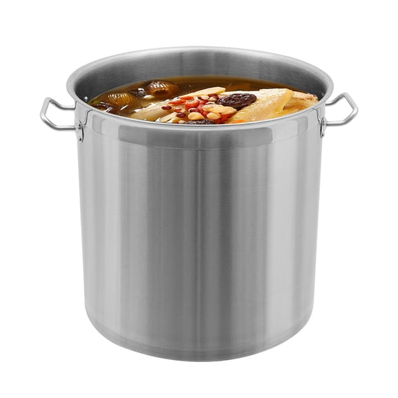 Vintoro 33.5QT Stainless Steel Pot with Lid and Draining Bucket, Stackable Cooking Pot Set, 40mm Thickness