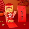 thumbnail image 6 of SDJMa 2024 Chinese New Year Red Envelope, 3D Cute Cartoon Lion Dance Lunar New Year Lucky Money Pocket Fortune Cash Bag Year of The Dragon Hong Bao for Spring Festival Holiday Wedding Birthday, 6 of 9