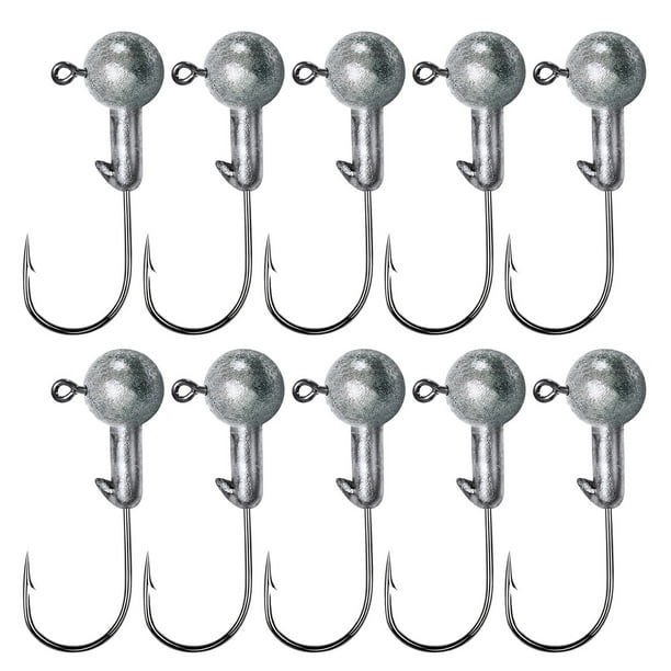 Unwrap Exciting Deals! Feltree Fishing Lead Head Hook 1-10G For Fish Hooks  And Soft Insects Hook For Fishing Fish Hooks for Outdoor 