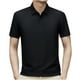 thumbnail image 2 of pstuiky Camisa de manga corta para hombre, Camisa informal holgada a rayas con botones y solapa para hombre ropa de hombre l, 2 of 6