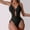 Black, variant on Holiday Promotion UTSJKR Tummy Hiding Swimsuit for Women Casual Solid Color Wispy Straped Cutout One Piece Bathing Suit Sexy Backless Swimwear Black S