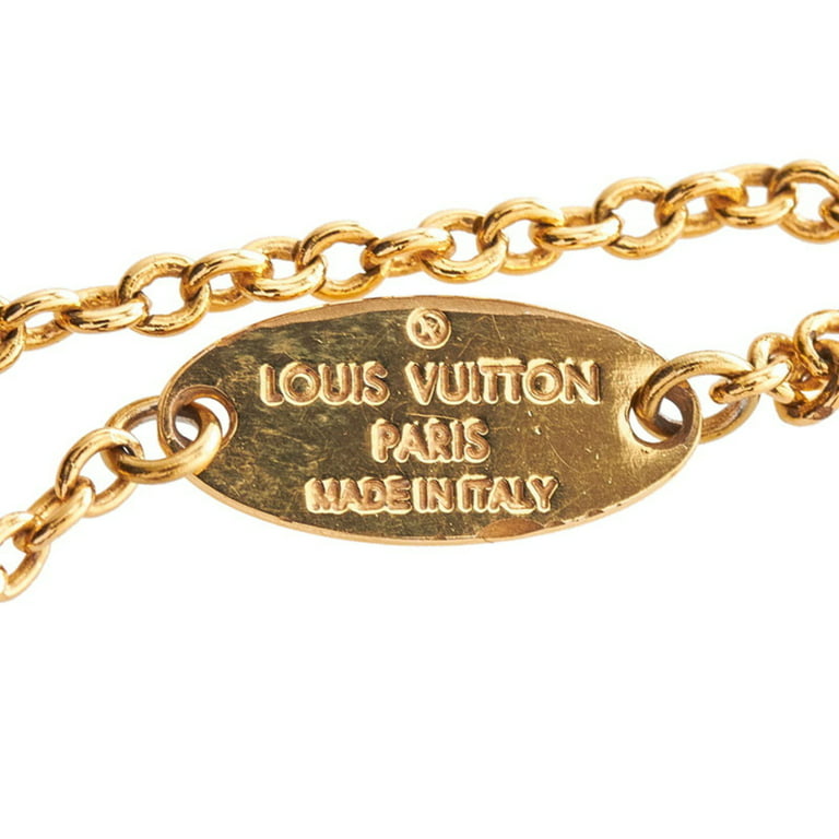 Auth LOUIS VUITTON Necklace Essential V M61083 Gold R1667A409