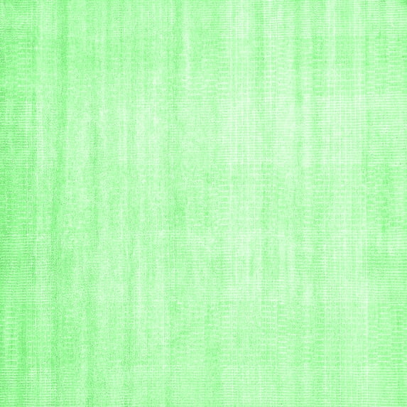 Ahgly Company Indoor Square Solid Emerald Green Modern Area Rugs, 4' Square
